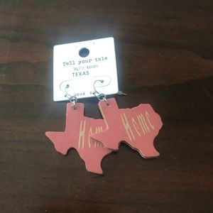Texas shaped earrings